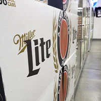 assortment of Miller Lite cases